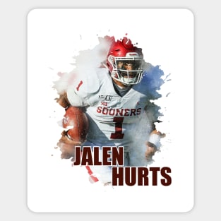 JALEN HURTS IN WATERCOLOR PAINTING-2 Sticker